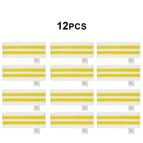 Adatto per scope a vapore Karcher SC2, SC3, SC4 e SC5: kit di panni per la pulizia (12 pezzi).