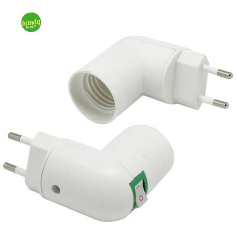 Adattore portalampada con spina Electraline 10a