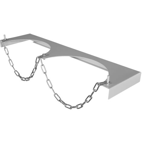 ADB Gasflaschen-Wandhalterung, RAL 7035, für 2x10L Gasflaschen