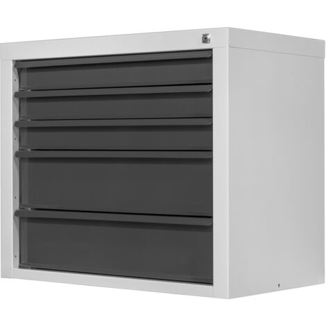 ADB Schubladenschrank MAMMUT, 5 Schubladen, 70x43,5x60 cm (RAL 7035 / RAL 7016)