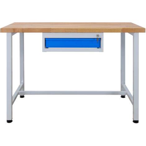ADB Werkbank 1200x600x840mm Werktisch Packtisch mit 1 Schublade