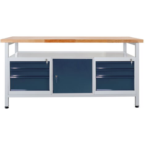ADB Werkbank Packtisch Werktisch 6 Schub. 1 Tür L 1700x B 600x H 840mm max.500kg
