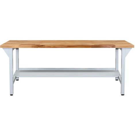 ADB Werkbank Verpackungstisch 200x75x85cm Lichtgrau (RAL 7035)