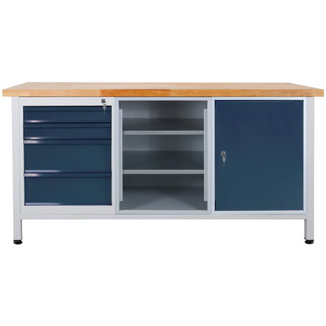 ADB Werktisch Werkbank Long Line 1 Tür L 1700 x B 600 x H 840 mm max. 500 kg