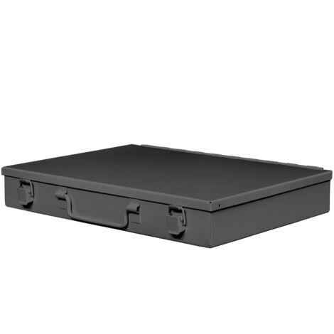 ADB Werkzeugkoffer Stahlblech m. Spannverschlüssen, RAL 7016