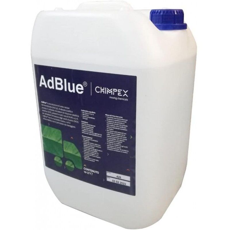 Image of Adblue additivo liquido 10 lt euro 6 gas di scarico auto veicoli diesel