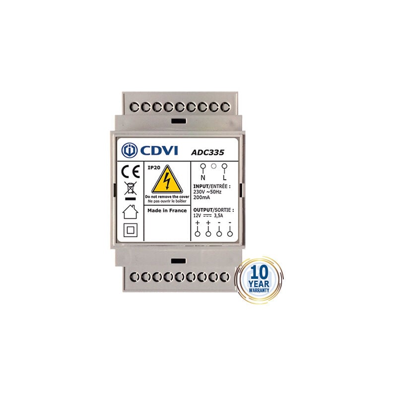 Cdvi - ADC335 Alimentation Régulée 12V 3,5A