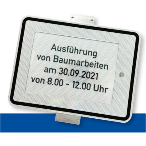 adco WZZ.450, 450x600mm einseitig weiß RA2 Einschub für DIN A3