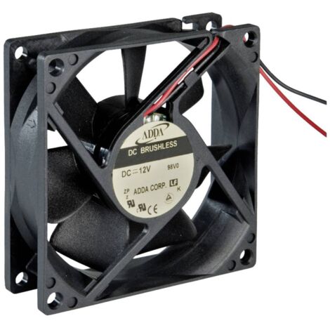 ADDA AD08012HB257104 Ventola assiale 12 V/DC 37.2 m³/h (L x L x A) 80 x 80 x 25 mm