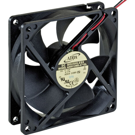 ADDA AD0912MB-A71GL Axiallüfter 12 V/DC 83.9 m³/h (L x B x H) 92 x 92 x 25 mm