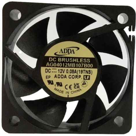 ADDA AG04012MB107B00(19TNS) Ventilateur axial 12 V/DC (L x l x H) 40 x 40 x 10 mm
