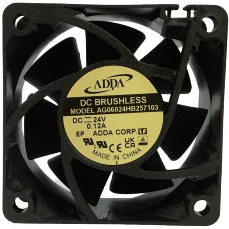 ADDA AG06024HB257103 Ventilateur axial 24 V/DC (L x l x H) 60 x 60 x 25 mm