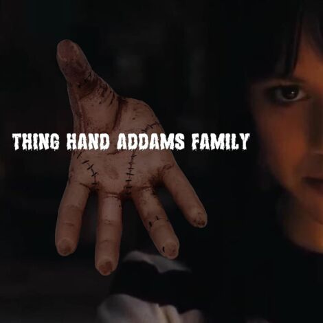 Addams Hand Wednesday Addams Accessori horror per film e TV, oggetti di scena spaventosi per cosplay, decorazioni di Halloween