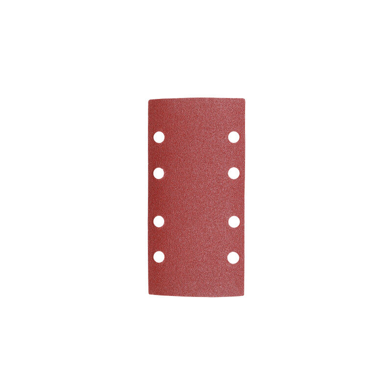Timco - 1/3 Sanding Sheets - 80 Grit - Red - Punched (Size 93 x 185mm - 5 Pieces)