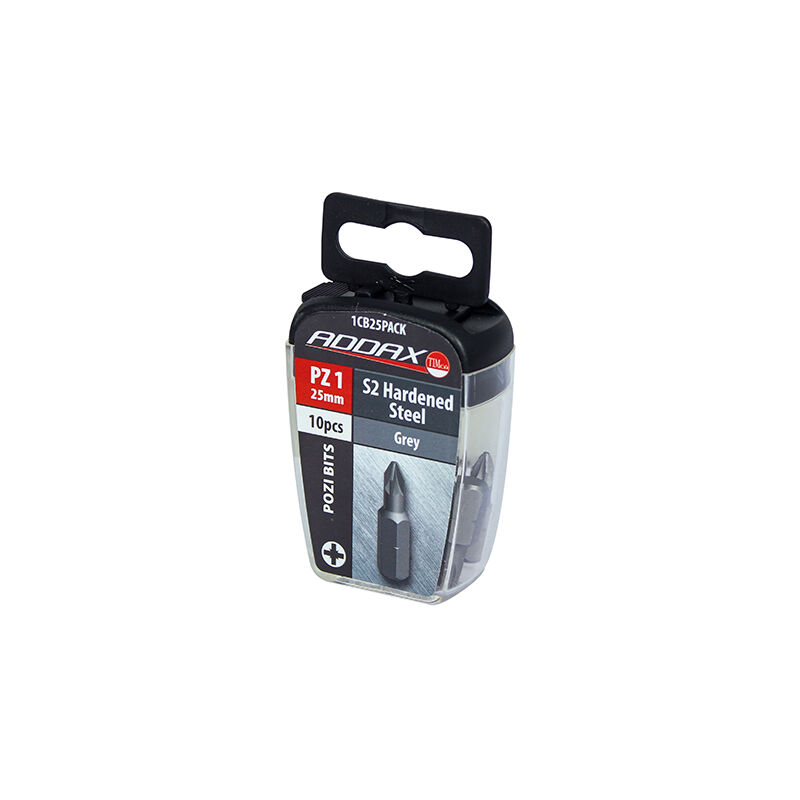 Timco - S2 Driver Bits - PZ (Size No.1 x 25 - 10 Pieces)
