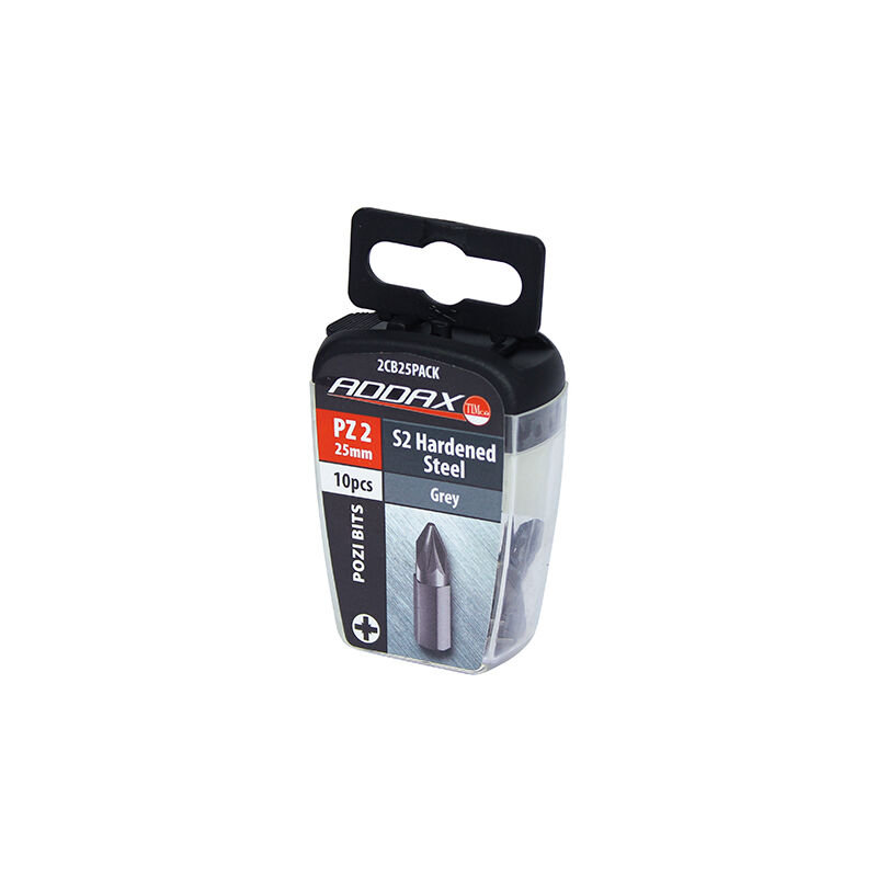 Timco - S2 Driver Bits - PZ (Size No.2 x 25 - 10 Pieces)