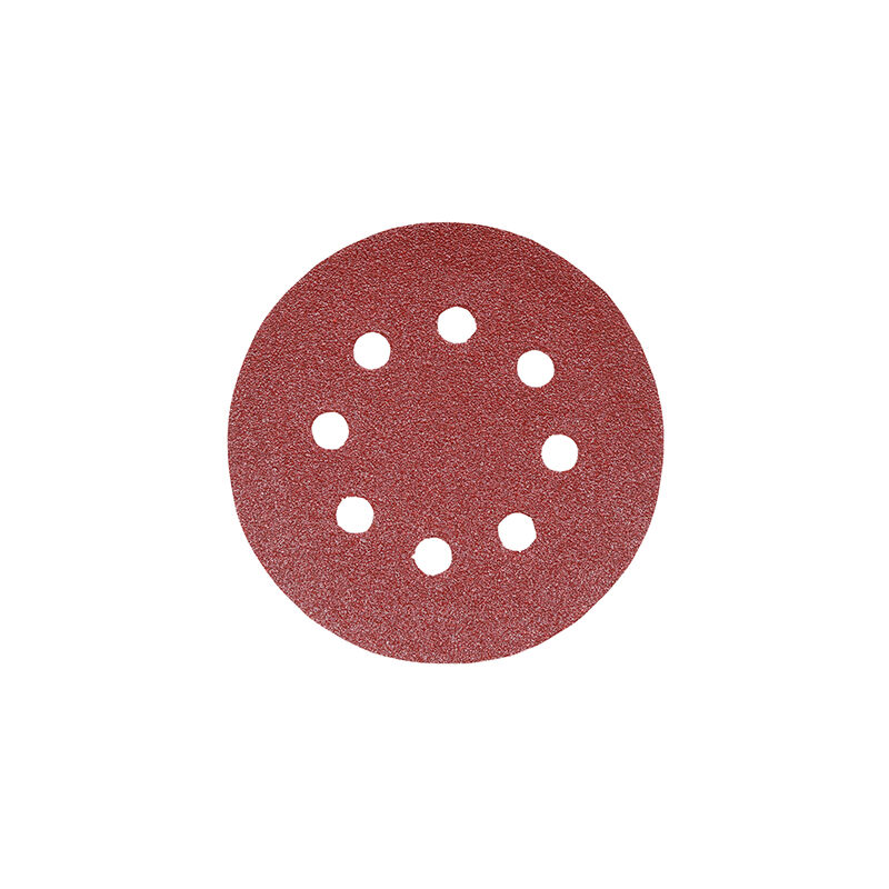 Timco - Random Orbital Sanding Discs - 120 Grit - Red (Size 125mm - 5 Pieces)