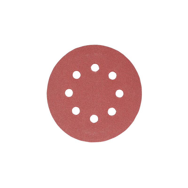 Timco - Random Orbital Sanding Discs - 180 Grit - Red (Size 125mm - 5 Pieces)