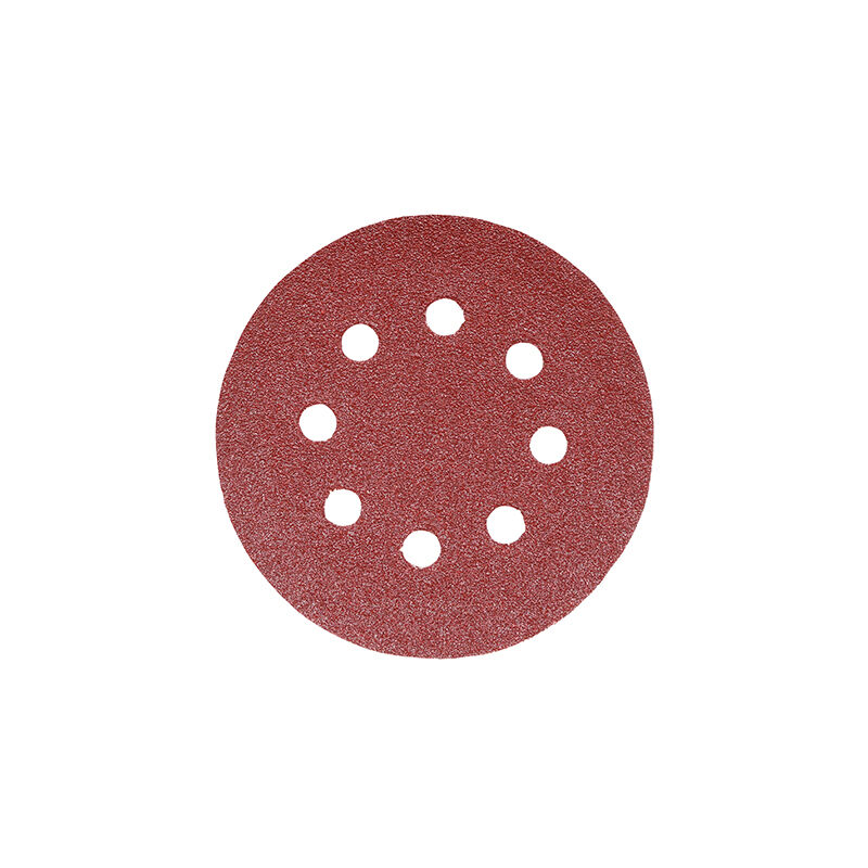 Timco - Random Orbital Sanding Discs - 60 Grit - Red (Size 125mm - 5 Pieces)