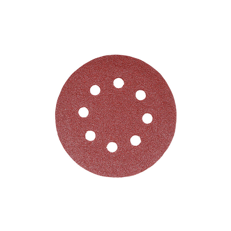 Timco - Random Orbital Sanding Discs - 60 Grit - Red (Size 150mm - 5 Pieces)