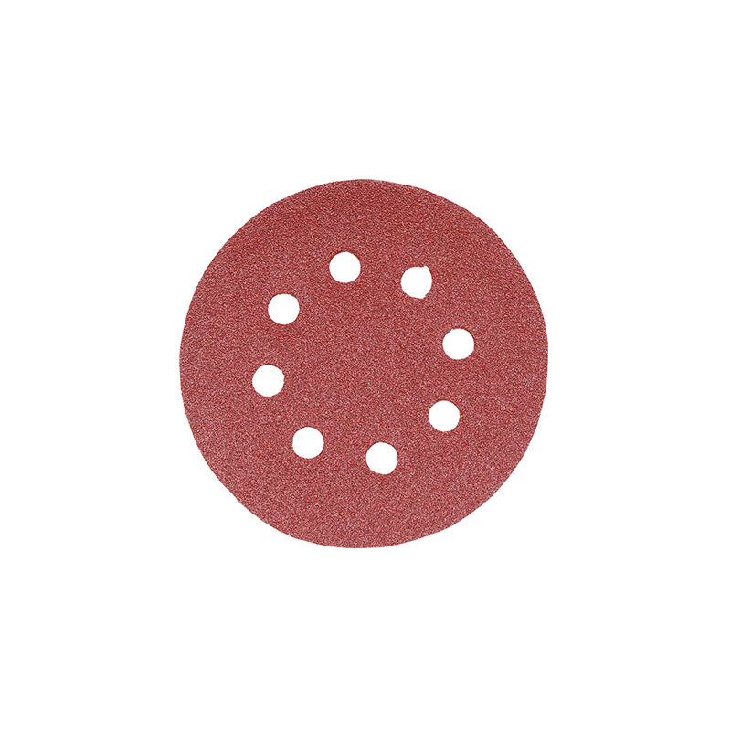 Timco - Random Orbital Sanding Discs - 80 Grit - Red (Size 125mm - 5 Pieces)
