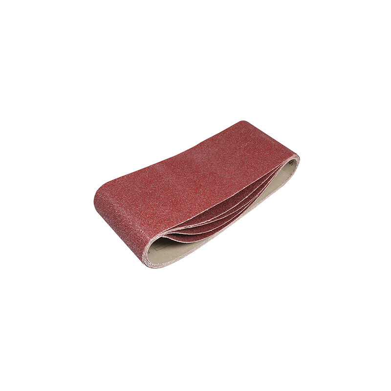 Timco - Sanding Belts - 40 Grit - Red (Size 100 x 610mm - 5 Pieces)