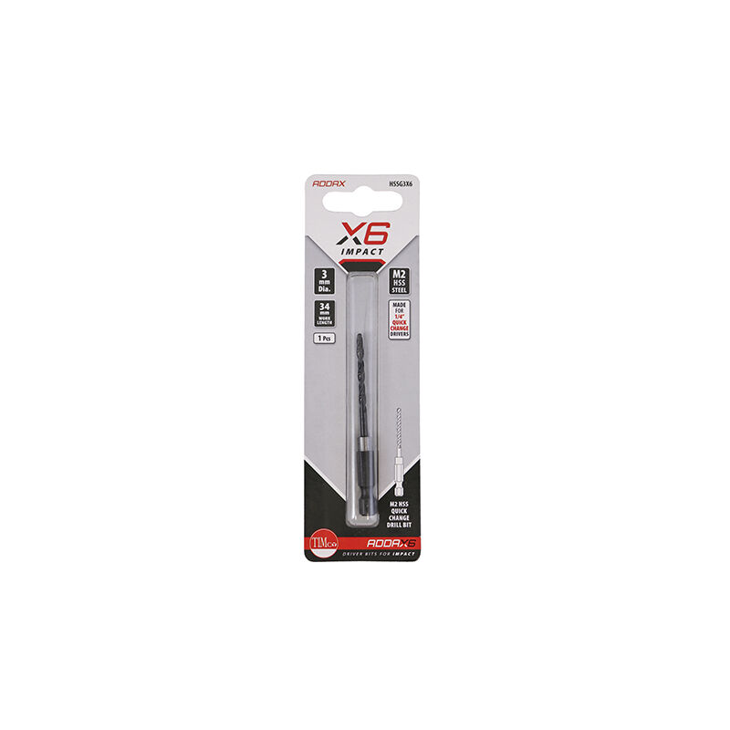 Timco - Impact Drill Bit (Size 3.0mm - 1 Each)
