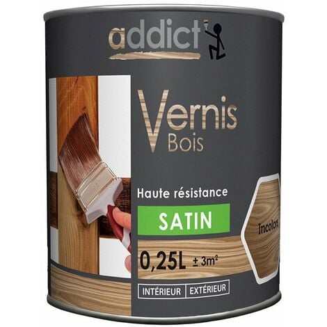 Addict Vernis Bois Sat 250ml Ch Cl - ADDICT