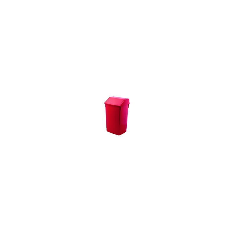 Image of 60L Flip Top Recycle Bin Red - Addis