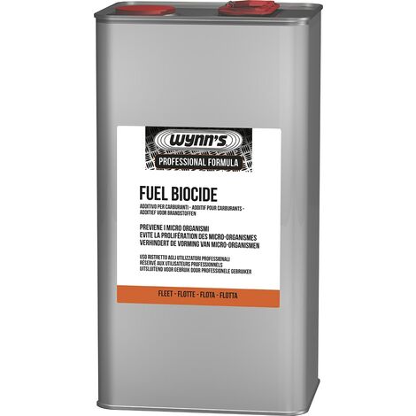 Additif carburant diesel biocide 5 litres – Élimine bactéries et algues – Prévention de la prolifération microbienne – Pour réservoirs diesel – Wynns