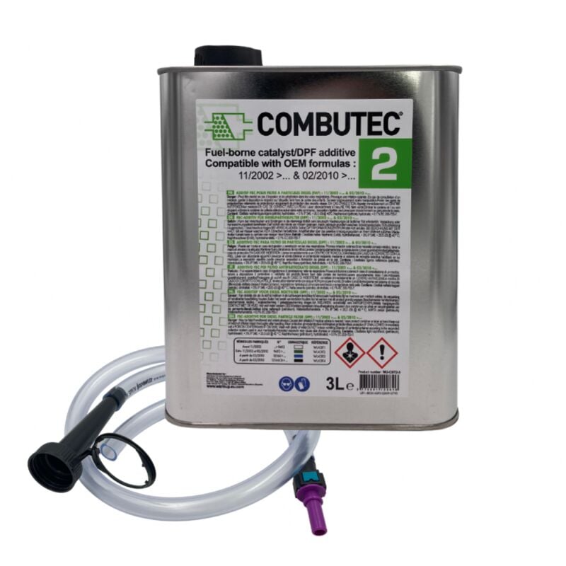 Warmup - Additif fap Cérine 176 ou infineum 7995 Vert kit de remplissage Warm Up Combutec 2 3 Litres