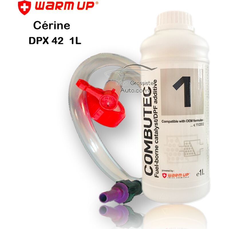 Additif fap Cérine dpx 42 blanc kit de remplissage cérine Warm Up Combutec 1 1 Litres