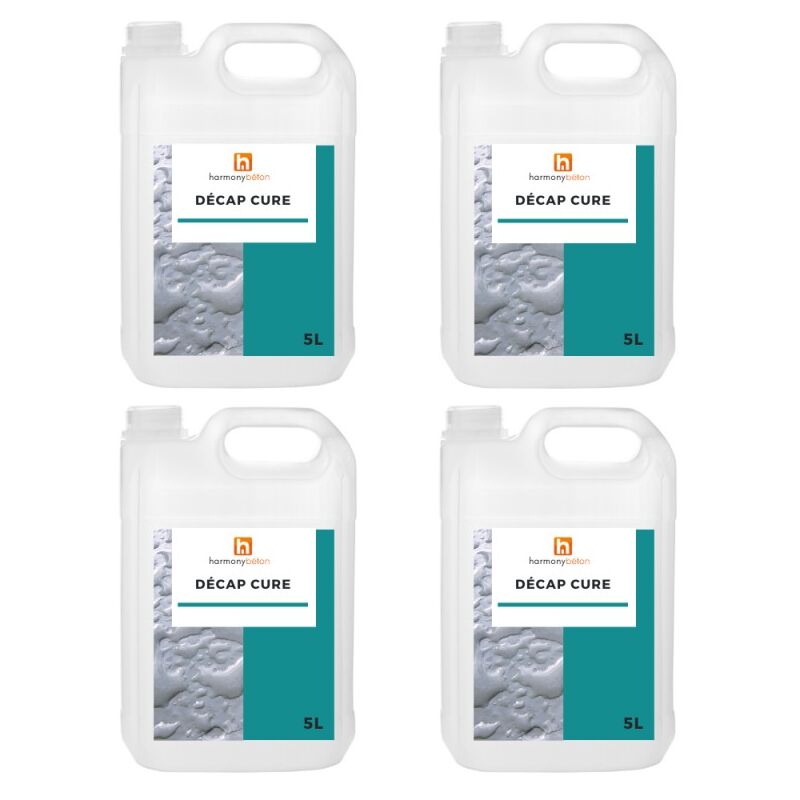 Décapant de produit de cure - Décap cure - 4 x 5L - Harmony Béton