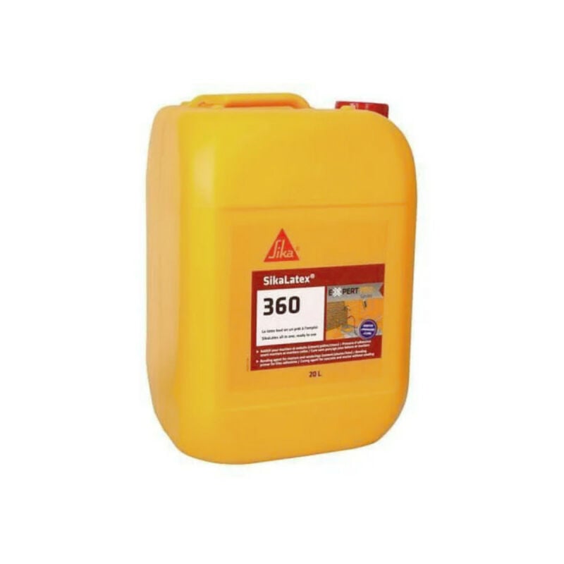 Sika - Additif pour mortiers et bétons tout en un prêt à l'emploi Latex 360 - Blanc - 20L