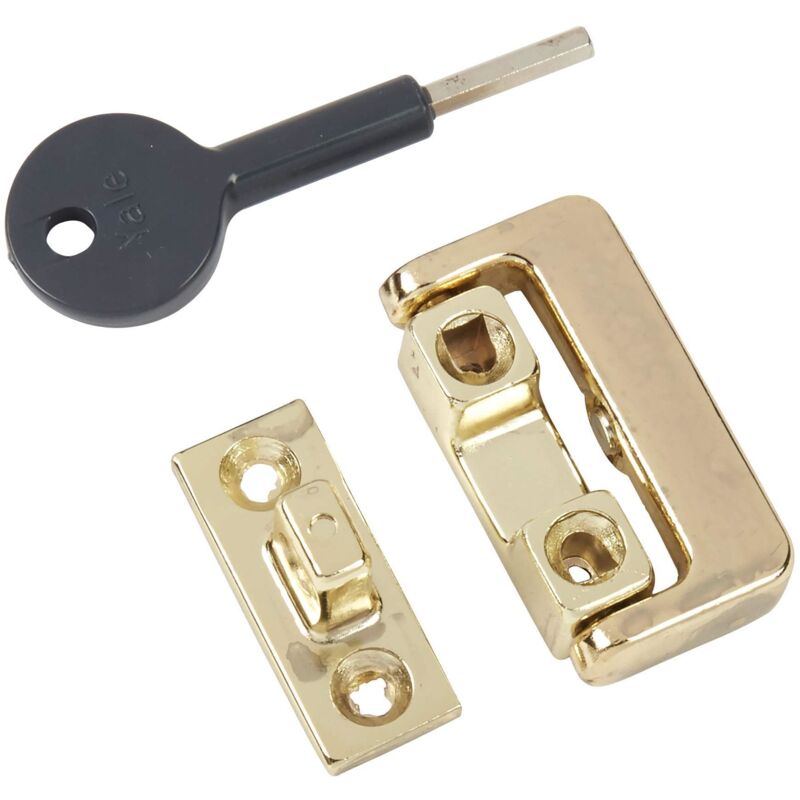 Yale - Locks 8K101 Window Latch Electro Brass Finish Visi YALV8K101LKB