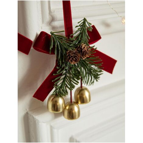 Addobbi natalizi, campanellini, fiocchi di velluto, alberi di Natale, pigne, decorazioni per il palcoscenico, decorazioni, piccoli ciondoli