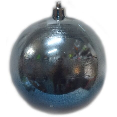 Addobbi natalizi decorazioni per albero di natale palline argento blu set da 12