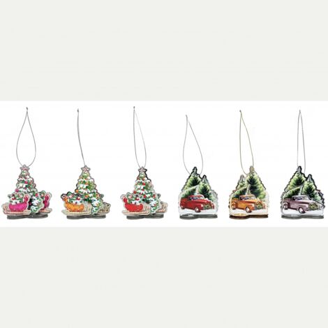 ADDOBBO 3D ALBERO DECORATO "CRYSTAL TALES" 8CM PREZZO CAD UNO INDICARE IL MODELÌ