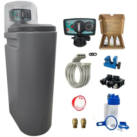 PENTAIR Addolcitore Acqua 30l Fleck 5600 Mv Volumetrico Meccanico Completo Di Kit Di Installazione Fatto In Francia