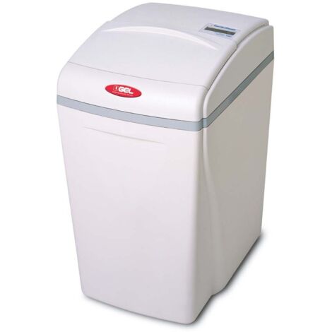 Addolcitore automatico compatto a scambio ionico ad alta efficienza modello compact medium ciclica 100(m³x1f)- dim:(lxpxh):37x48x65 cm-2700 lt/ora GEL