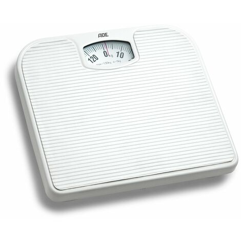 ADE BM 707 - Bilancia pesapersone meccanica Nina, portata: 120 kg, colore: Bianco