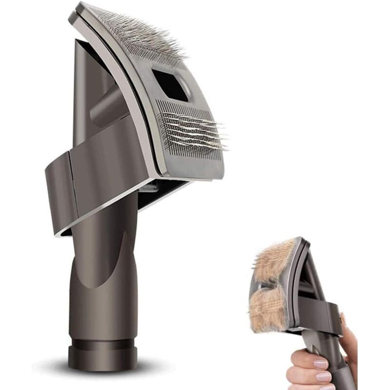 Adecuado para accesorios de aspiradora Dyson V6V7V8V10, cepillo para mascotas, cepillo de pelo largo para perros y gatos.