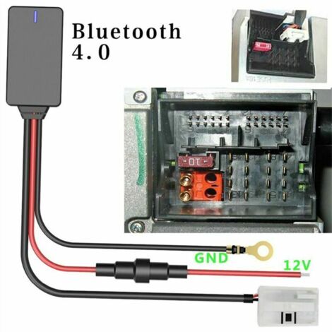 Adecuado para el adaptador Bluetooth Volkswagen RCD310RCD510 (interfaz principal de 12 pines). (No original)