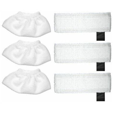 Adecuado para limpiadores a vapor Karcher SC2/SC3/SC4/SC5, 3 paños de cubierta + 3 paños de suelo