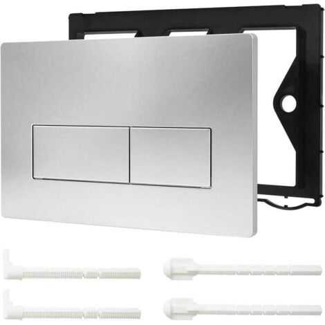 Adecuado para paneles de depósito de agua empotrados  y paneles de pared enrasados  (plata mate).