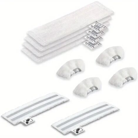 Adecuado para paños de limpieza a vapor, paños para quitar el polvo y fregonas Karcher SC1, SC2, SC4 y SC5, paquete de 10 unidades.