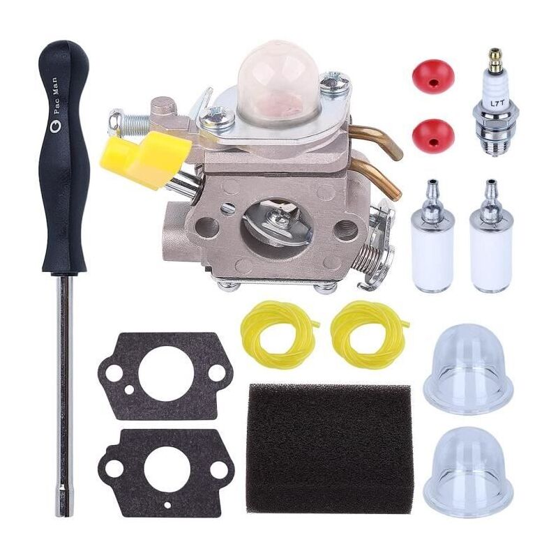 Forehill - Adefol Carburateur avec filtre à air pour Homelite Ryobi UT22600 UT22650 RY09056 RY30550 remplacer pour Zama C1U-H60 25cc 26cc 30cc