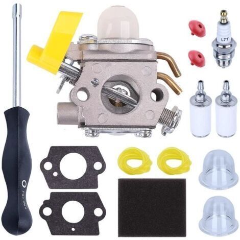 Adefol Vergaser mit Luftfilter für Homelite Ryobi UT22600, UT22650, RY09056, RY30550, ersetzt Zama C1U-H60 (25 cm³, 26 cm³, 30 cm³).