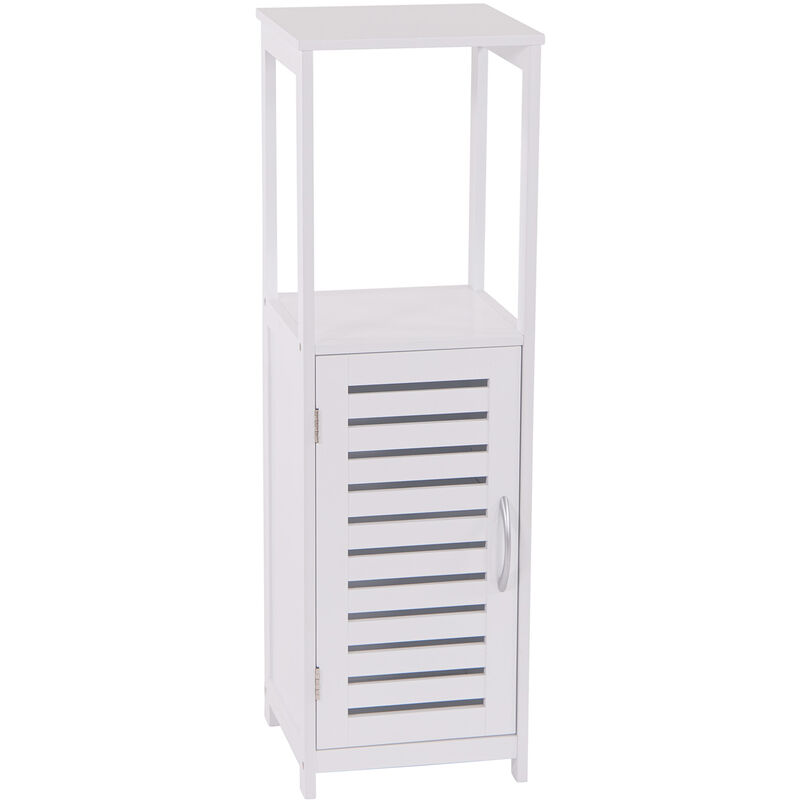 Frankystar - Adelaide - Armoire polyvalente avec 1 étagère et 1 porte - 30X30X96H Cm - Blanc