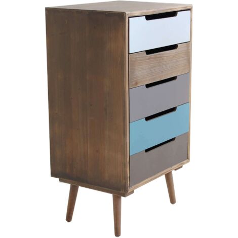 ADELINE - cassettiera cinque cassetti alta 82 cm